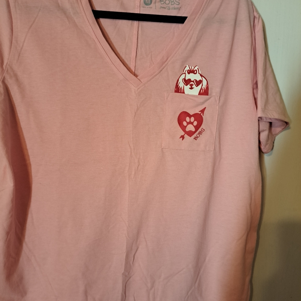 SKECHERS,New without tags, BOBS V NECK BY SKECHERS T-SHIRT
